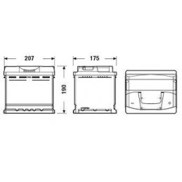 Bateria 12V 45AH 400A(EN) +...